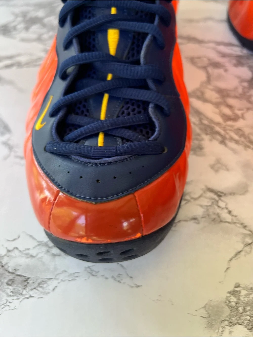 Nike Air Foamposite One Blue Void Rugged Orange Men’s Basketball Sneaker 13